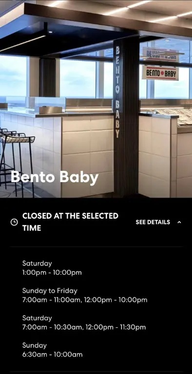 Bento Baby Station Hours