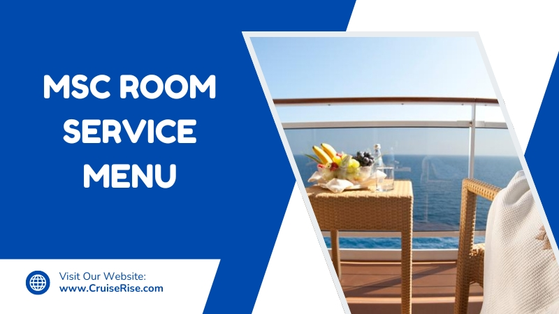 MSC ROOM SERVICE MENU