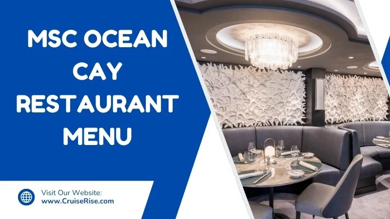 msc ocean cay restaurant menu Feature Image