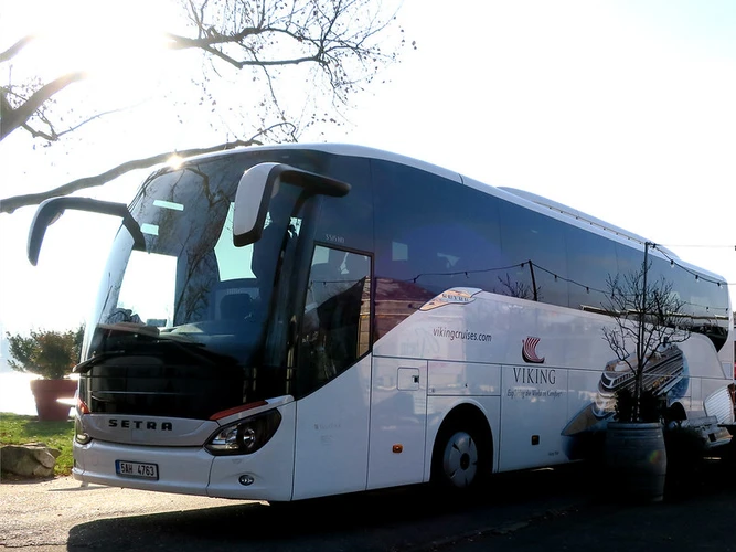 Motorcoach in Breisach, Germany during Viking Cruise Excursion