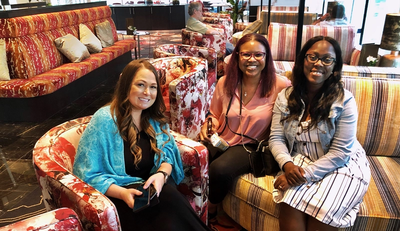 Guests waiting in the Main Lounge of a European River cruises for young adults