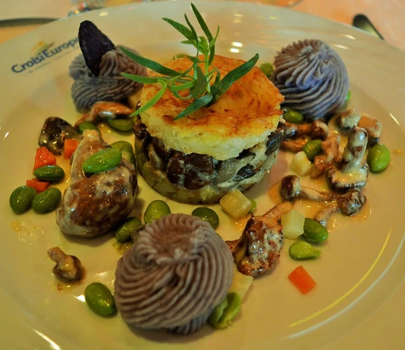 Mushroom Tower served in CroisiEurope river Cruise