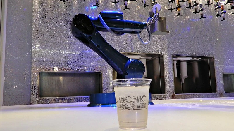 Drink at the Bionic Bar on Anthem of the Seas