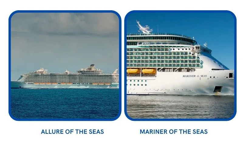 allure of the seas vs mariner of the seas cover image