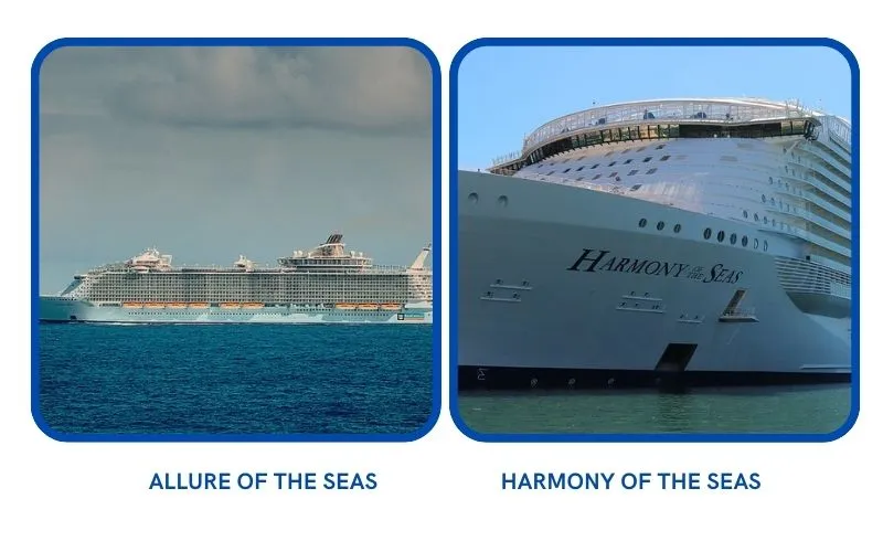 Allure of the Seas Vs Harmony of the Seas Cover Image