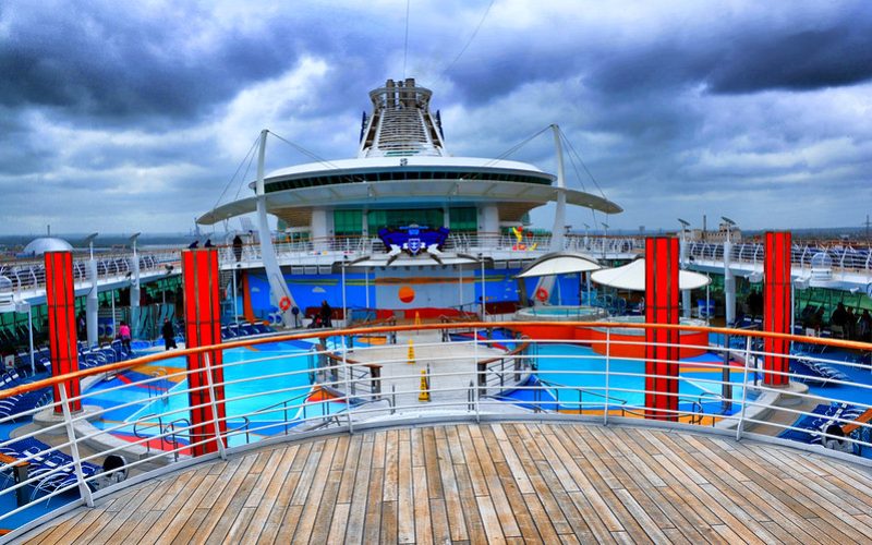 On the deck of the Independence of the Seas